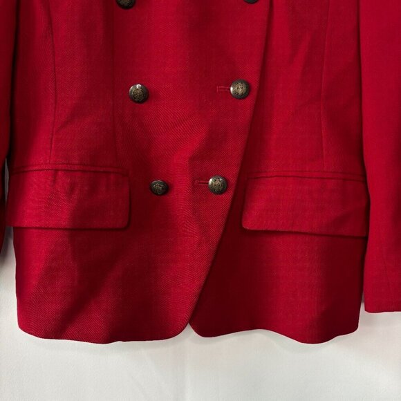 J McLaughlin for Sanyo Women's Vintage Double Breasted Wool Blazer Jacket Size 8 - Picture 5 of 12